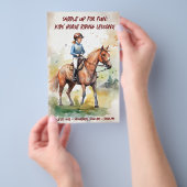 Kinderpferde - Aquarellpferd Flyer (Handgriff)