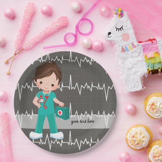 Kinderpflegerin Pappteller (Party)