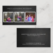 Kinderphotographie der Tafel-drei des Foto-| Visitenkarte (Vorne/Hinten)