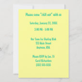 Kinderpinguin in Party Hat Geburtstagspartei Einladung (Rückseite)