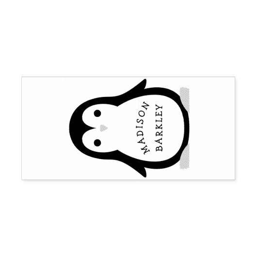 Kinderpinguin Niedlich Gummistempel (Prägung)