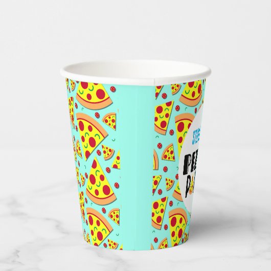 Kinderpizza Geburtstagsparty Pappbecher (Rechts)