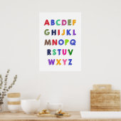 Kinderplakat, Alphabet für Kinder Poster (Küche)
