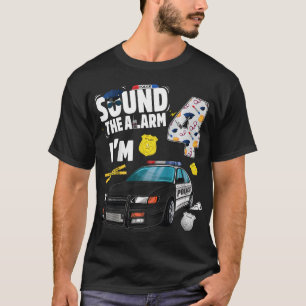 Kinderpolizei Auto 4. Geburtstag Junge 4 Jahre alt T-Shirt