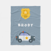 Kinderpolizei - Blanket - Personalisierter Name Bl Fleecedecke (Vorderseite)