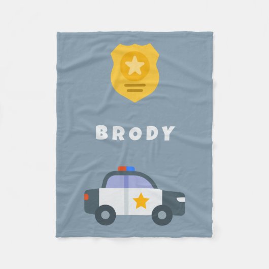 Kinderpolizei - Blanket - Personalisierter Name Bl Fleecedecke (Vorderseite)