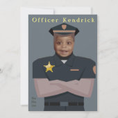 Kinderpolizei Geburtstag Einladung (Vorderseite)