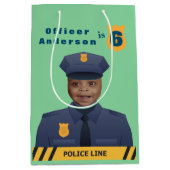 Kinderpolizei Geburtstag Mittlere Geschenktüte (Vorderseite)