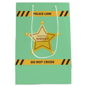 Kinderpolizei Geburtstag Mittlere Geschenktüte (Rückseite)