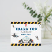 Kinderpolizei Geburtstagspartei Dankeskarte (Stehend Vorderseite)