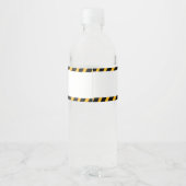 Kinderpolizei Geburtstagspartei Wasserflaschenetikett (Rückseite)