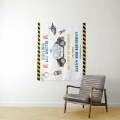 Kinderpolizei Geburtstagsparty Begrüßungsband Wandteppich (Beispiel)