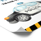 Kinderpolizei Geburtstagsparty Cards & Geschenke Poster (Ecke)