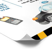 Kinderpolizei Geburtstagsparty - Meilenstein des e Poster (Ecke)