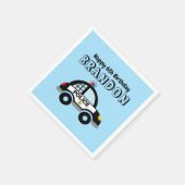 Kinderpolizei zum Thema Geburtstagsparty Serviette (Ecke)