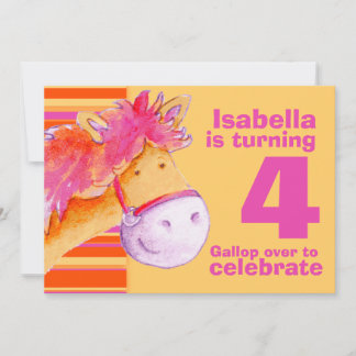 Kinderpony Trekking 4. Geburtstag laden ein Einladung