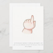 Kinderposter Dankeskarte (Vorne/Hinten)