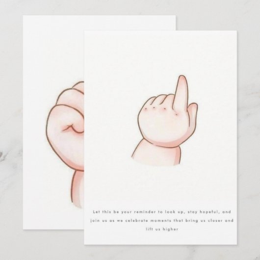 Kinderposter Dankeskarte (Vorne/Hinten)