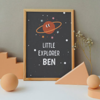 Kinderposter mit individuellem Namen für das Kinde Poster