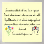 Kinderposter "Power einer Krankenschwester!" Poster (Vorne)