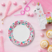 Kinderprinzesseschloss und Einhorn Pappteller (Party)