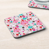 Kinderprinzessinschloss und -Einhorn Getränkeuntersetzer (Linke Seite)