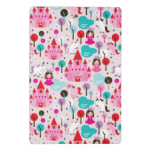 Kinderprinzessinschloss und -Einhorn Mini Klemmbrett (Rückseite)