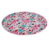 Kinderprinzessinschloss und -Einhorn Schneidebrett (Ecke)