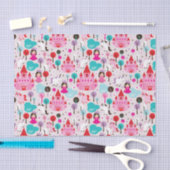 Kinderprinzessinschloss und -Einhorn Seidenpapier (Handwerk)