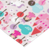 Kinderprinzessinschloss und -Einhorn Tischdecke (Schrägansicht)