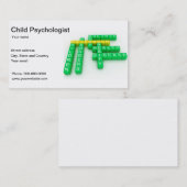 Kinderpsychologe-Psychiaters-Visitenkarte Visitenkarte (Vorne/Hinten)