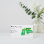 Kinderpsychologe-Psychiaters-Visitenkarte Visitenkarte (Stehend Vorderseite)