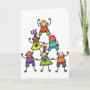 Kinderpyramid Grußkarten Karte