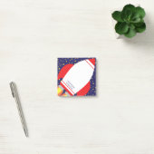 Kinderraketenschiff Weltraum Niedlich Post-it Klebezettel (Büro)