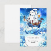 Kinderraub zum Geburtstag Dankeskarte (Vorne/Hinten)