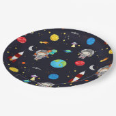 Kinderraumdesign-Muster Pappteller (Schrägansicht)