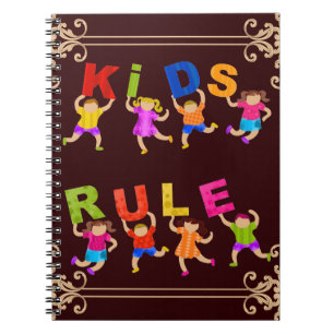 Kinderregel Notizblock