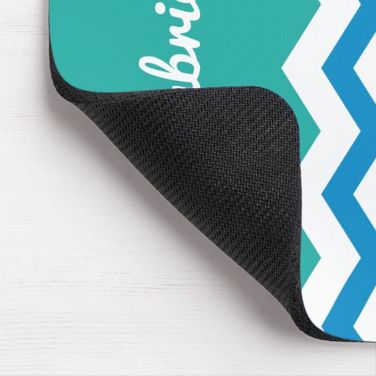 Kinderregenbogen-Zickzack bunter Spaß Mousepad (Ecke)