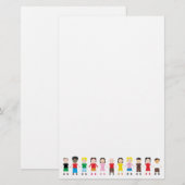 Kinderreihe Briefpapier (Vorne/Hinten)