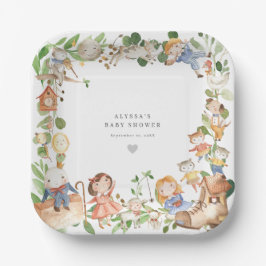 Kinderreim-Baby-Party-Papierteller Pappteller