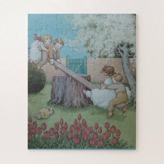 Kinderreim Seesaw Margery Daw Puzzle