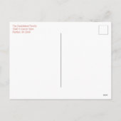 Kinderreiten Osterjunges Kind Feiertagspostkarte (Rückseite)