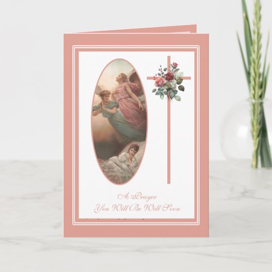 Kinderreligiöse werden bald gesund Gebete Karte (Vorderseite)