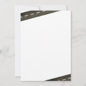 Kinderrennen Auto 1. Geburtstag Einladung (Rückseite)