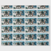 Kinderrodelbahn Geschenkpapier (Flach)