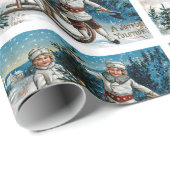 Kinderrodelbahn Geschenkpapier (Rolleneckpunkt)