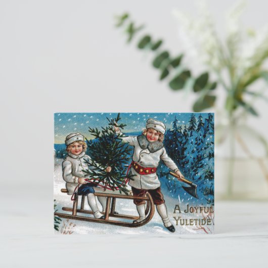 Kinderrodelbahn Postkarte (Stehend Vorderseite)