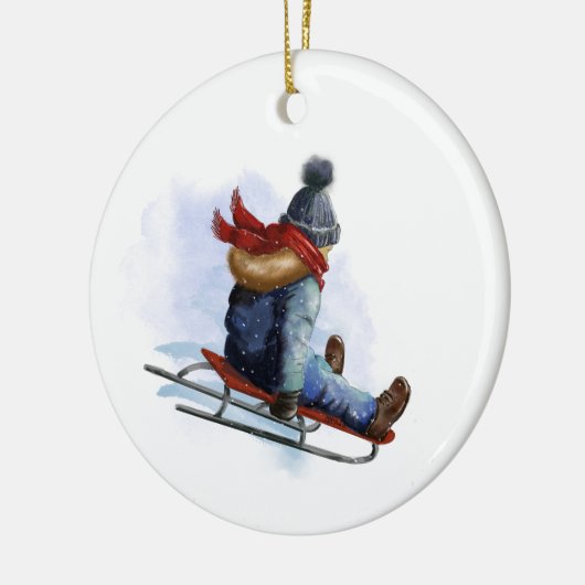 Kinderrodelbahn Weihnachtsschmuck (Links)