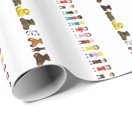 Kinderrolle Geschenkpapier (Rolleneckpunkt)