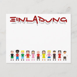 Kinderrolle Postkarte